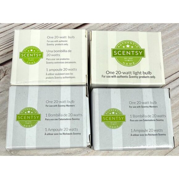 Scentsy Other - 4! Scentsy 20 Watt Light Bulbs Replacements Lot NIB New
